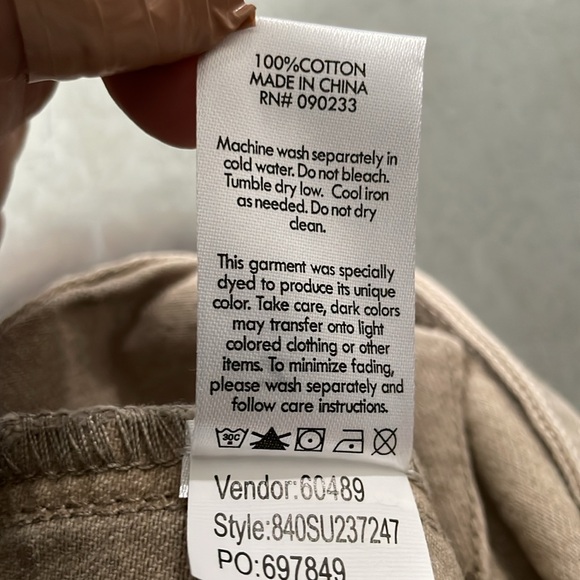 PacSun Beige Low Rise Denim Mini Skort - Picture 13 of 15